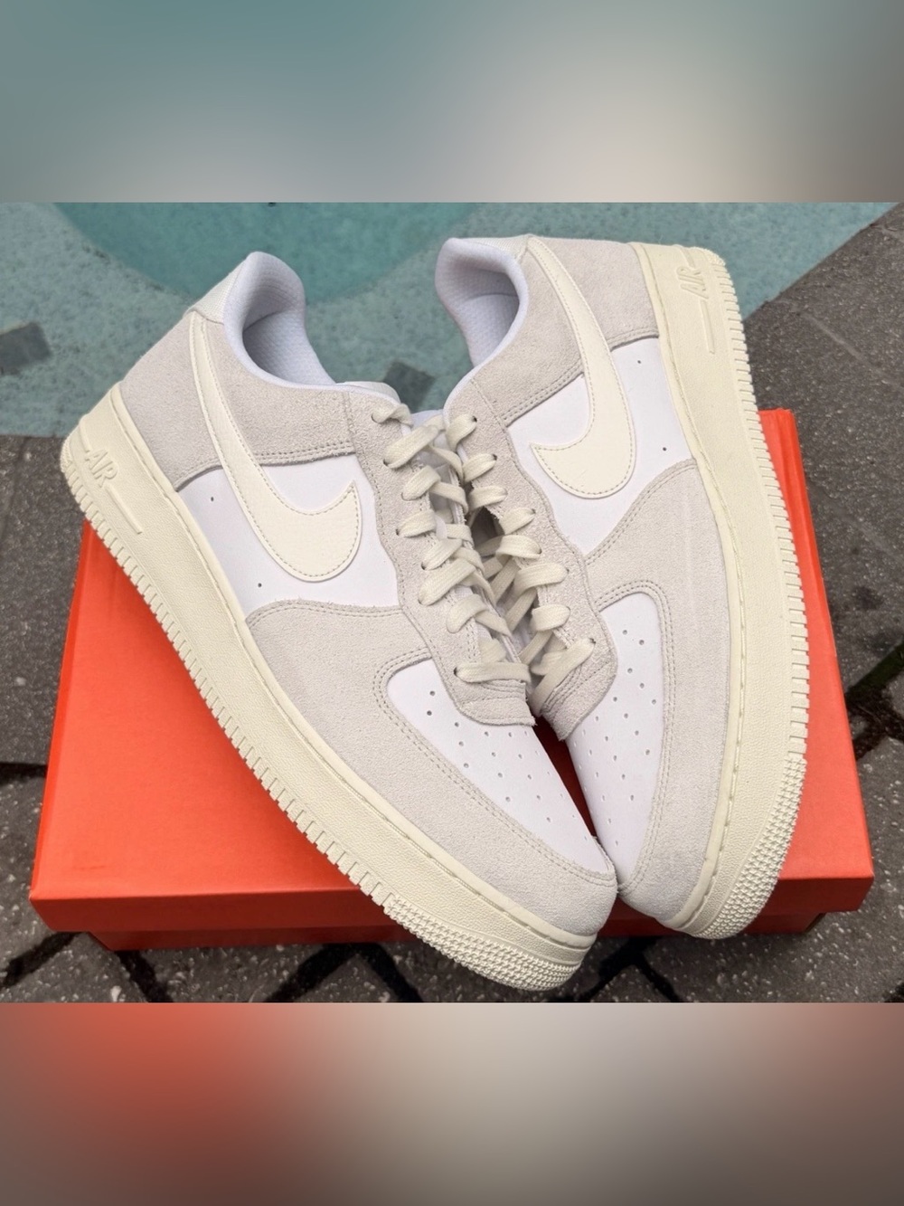 NIKE AIR FORCE 1 LV8 WHITE-SAIL-PLATINUM TINT SIZE 14 [CW7584-100]